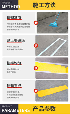 厂家直售丙烯酸划线漆 一漆连通条条大路护平安